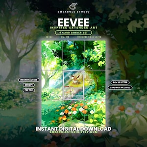 Eevee 115/15 Extended Binder Art Display (Digital Download)