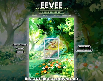 Eevee 115/15 Extended Binder Art Display (Digital Download)