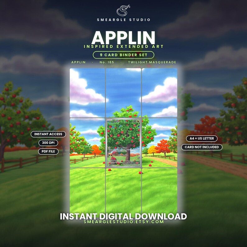 Applin 185/167 Extended Binder Art Display (Digital Download) image 1