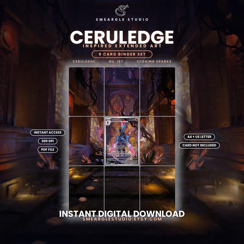 Ceruledge 197 Extended Binder Art Display (Digital Download) image 1