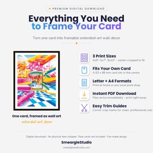 Charmander 38 Extended Art - Pokemon Framed Wall Print | Printable Digital Download Poster image 2