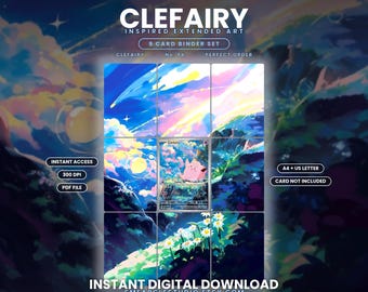 Clefairy 94/88 Edition II Extended Binder Art Binder Display (Digital Download)