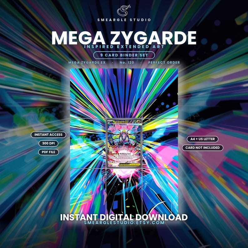 Mega Zygarde ex 120/88 Extended Binder Art Display (Digital Download) image 1