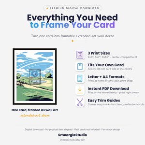 Mew 232/91 Extended Art - Pokemon Framed Wall Print | Printable Digital Download Poster image 2