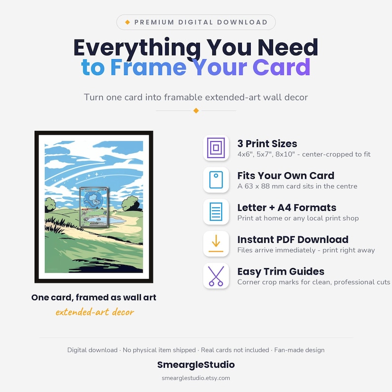 Mew 232/91 Extended Art - Pokemon Framed Wall Print | Printable Digital Download Poster image 2