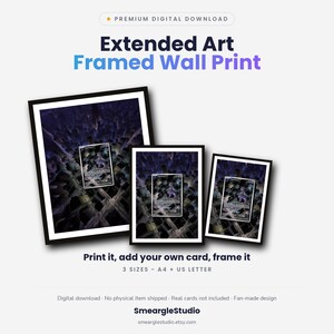 Mewtwo 52 Extended Art - Pokemon Framed Wall Print | Printable Digital Download Poster image 1