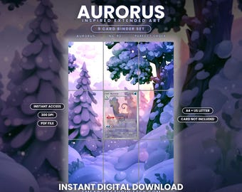 Aurorus 92/88 Extended Binder Art Display (Digital Download)