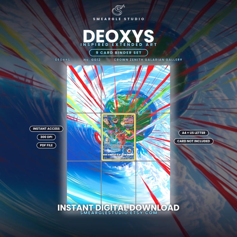 Deoxys GG12/GG70 Extended Binder Art Display (Digital Download) image 1
