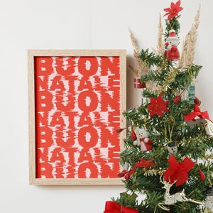 Buon Natale Poster | Italian Quote / Citazione Italiana | Wall Art / Decorazione da Parete | A4 Printable