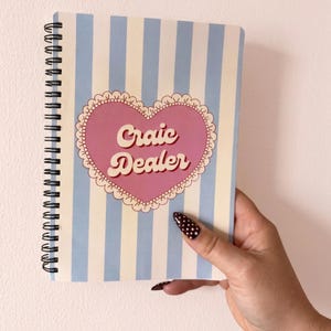 Craic Dealer Notebook | Funny Irish A5 Spiral Notepad | College Notebook | Back to School Journal | Irish Gift | Cute Stationery | 100 Pages