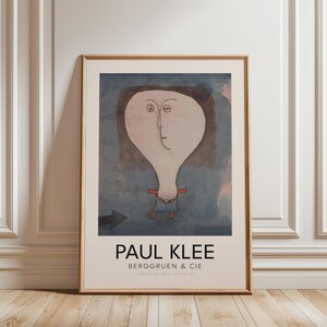Paul Klee Minimal Portrait Poster, Abstract Figure Wall Art, Modern Expression Print