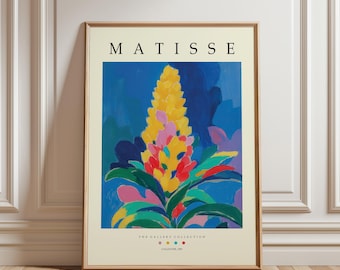 Impresión de flor de celosía de Henri Matisse, póster abstracto inspirado, pintura al óleo para pared