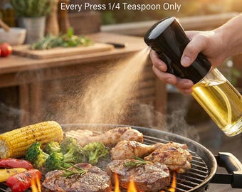 Olive Oil Spray Bottle, Kitchen Cooking Dispenser, Vinegar Soy Sauce Mister