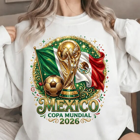 Mexico 2026 World Cup PNG, Soccer Championship Digital Download, Mexico Football Fan Art, Copa Mundial 2026 Clipart, Sublimation Design.