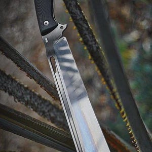 19 ”Handgefertigter Hochleistungsüberlebens-taktischer MACHETE-Kohlenstoffstahl mit Scheide