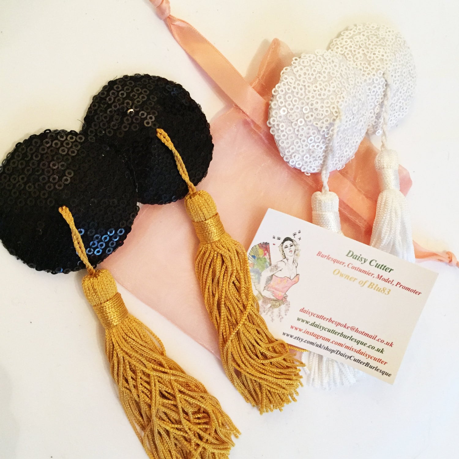 Sequined Round nipple tassel perfect for self customisation Etsy