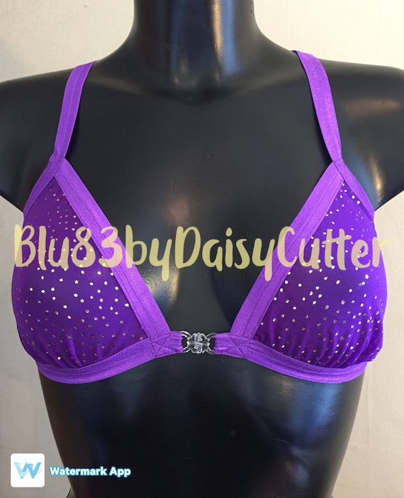 RAVEN Net Bra With Soft Cup Front Fastening and Pentagram Back