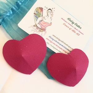 Heart Pasties: Fabric Nipple Covers for Embellishment