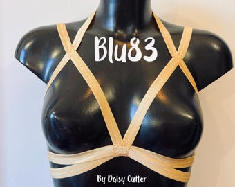 BOO- Open cup harness cage bra top
