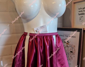 VAMP-SATIN- Burlesque short “flirt skirt”