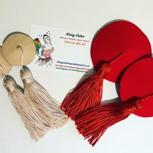PAMMIE PLAIN - Round nipple tassel perfect for self customisation and embellishment