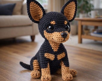 Crochet Dog Amigurumi Pattern PDF, Cute Puppy Toy, Small Dog Plush Tutorial, Digital Download, Beginner Friendly Amigurumi