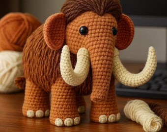 Amigurumi Woolly Mammoth Crochet Pattern • Plush Toy (PDF Pattern)