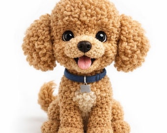 Fluffy Puppy Amigurumi Crochet Pattern (PDF Digital Download)