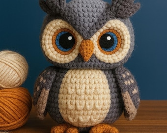 Owl Amigurumi Crochet Pattern – Easy Toy Tutorial (PDF Download)