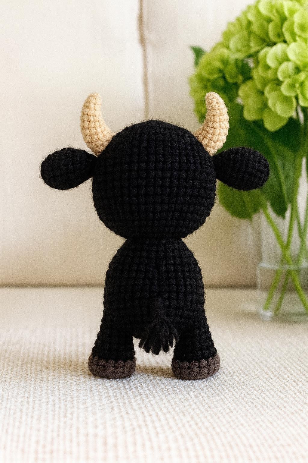 Cute Farm Bull Crochet Pattern PDF | Amigurumi Plush Toy DIY | Digital ...