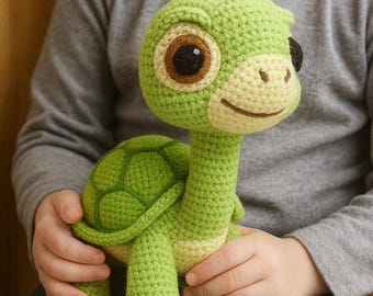 Schema amigurumi per tartaruga all'uncinetto: peluche adatto ai principianti (schema PDF)