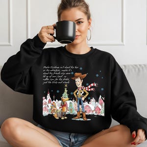 Retro Disney Pixar Toy Story and Friends Christmas Sweatshirt, It's The Most Wonderful Time of The Year Shirt,Woody Buzz Lightyear Toy Story image 11