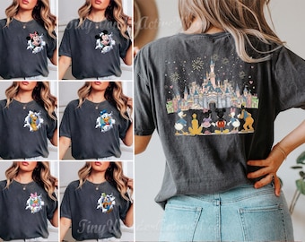 Comfort Colors Retro Xmas Disneyworld Florida Shirt, Mickey And Friends Face Shirt,Christmas Disney 2026 Trip,Xmas Disney Vacation Youth Tee