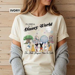 Comfort Colors Retro Disneyworld Florida Shirt, Vintage Mickey And Friends Shirts, Walt Disneyworld Tee,Disney 2026 Trip,Disney Vacation Tee image 3