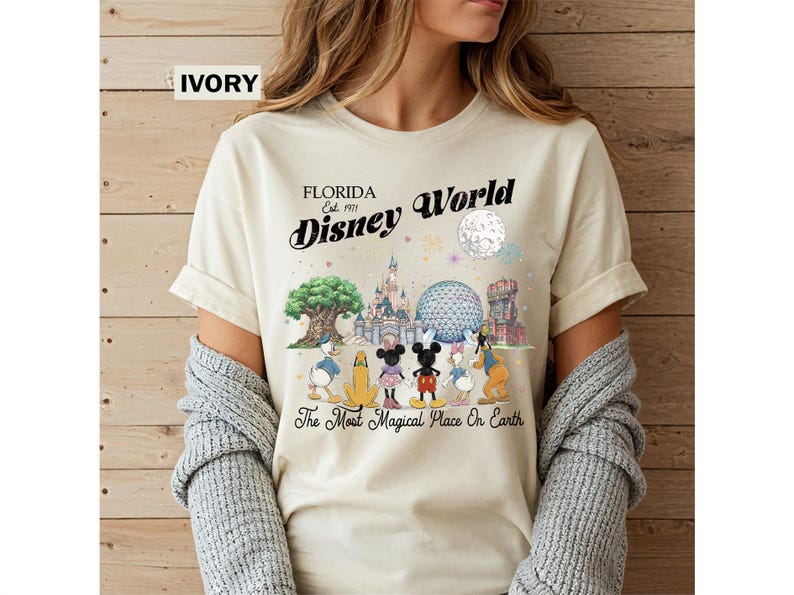 Comfort Colors Retro Disneyworld Florida Shirt, Vintage Mickey And Friends Shirts, Walt Disneyworld Tee,Disney 2026 Trip,Disney Vacation Tee image 3