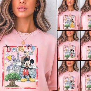 Comfort Colors All Characters Disney Trip 2026 Family Matching Shirt,WDW Disney World Magic Kingdom Family Vacation Group Shirt,Disney Shirt bild 8