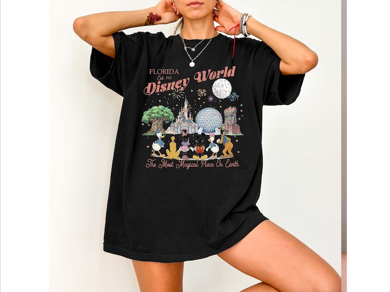 Comfort Colors Retro Disneyworld Florida Shirt, Vintage Mickey And Friends Shirts, Walt Disneyworld Tee,Disney 2026 Trip,Disney Vacation Tee image 4