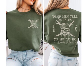 Pirates Of The Caribbean Dead Men Tell No Tales Sweatshirt, Vintage Pirates Shirt, Retro 90s Pirates Shirt, Disney Pirates Shirt