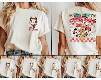 Comfort Colors Custom Disneyworld Christmas Trip Family Shirts, 2-Sided Mickey's Christmas Party 2026, Christmas Family Tee,Mickey Xmas Tees