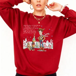 Retro Disney Pixar Toy Story and Friends Christmas Sweatshirt, It's The Most Wonderful Time of The Year Shirt,Woody Buzz Lightyear Toy Story image 8