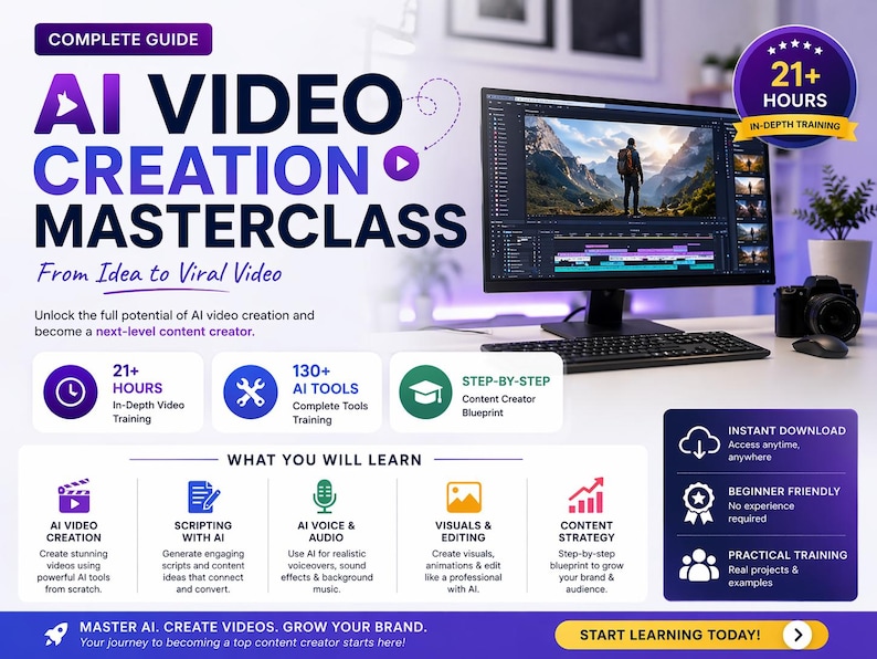 Ultimate AI Video Creation Masterclass Complete Guide, Step by Step AI ...