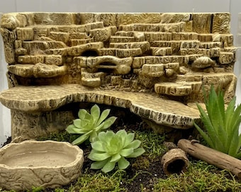 3D-Hintergründe (Terrassen) – Dekoration für Terrarien und Vivarien – Gelände für Dungeons & Dragons-Tabletop-Spiele