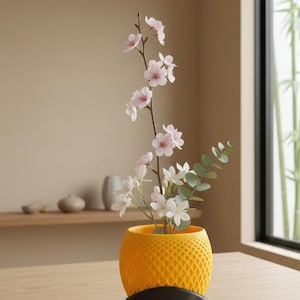 Geometric Planter - Modern Lattice Succulent Pot - 3D Printed Flower Vase - Small Desktop Decor - Unique Boho Plant Pot - Minimalist Gift