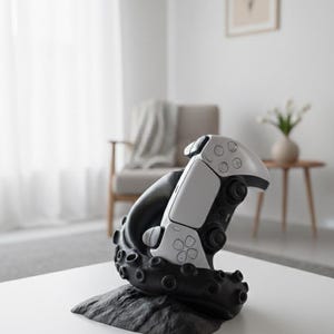 Octopus tentakel PS5 controllerhouder, Kraken gaming bureau decoratie, controllerhouder, gamer cadeau voor mannen, nautisch gaming accessoire