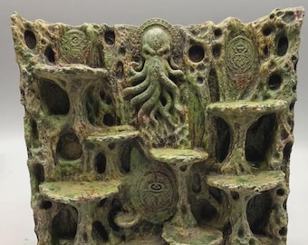 Cthulhu’s Lair 3D background – Decor Decoration for and Vivariums Terrariums - D&D Wargaming Terrain - Tabletop Gaming Ready