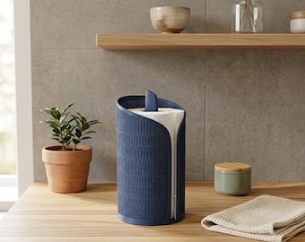 Moderner Papierhandtuchhalter – 3D-gedruckter Küchenhelfer für die Arbeitsplatte – Papierhandtuchständer – Minimalistische Küchendekoration – Papierrollenspender