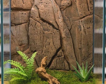 3D-gedruckte Steinplatte – Dekoration für Vivarien und Terrarien – Gelände für D&D-Tabletop-Spiele
