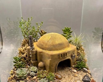 3D-Printed Desert Hideout - Decor Decoration for and Vivariums Terrariums - D&D Wargaming Terrain - Tabletop Gaming Ready