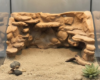 3D-Rückwand (Steinwand) – Dekoration für Vivarien und Terrarien – Gelände für Dungeons & Dragons-Tabletop-Spiele