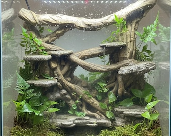 3D-Rückwand-Unterholz – Dekoration für Vivarien und Terrarien – D&D-Tabletop-Spielgelände